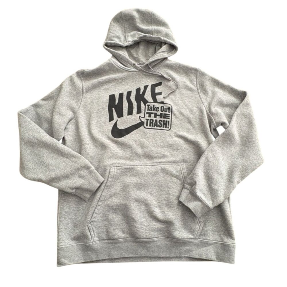 Nike Mens Pullover Hoodie/Sweatshirt-Golf-Gray-Large-GUC